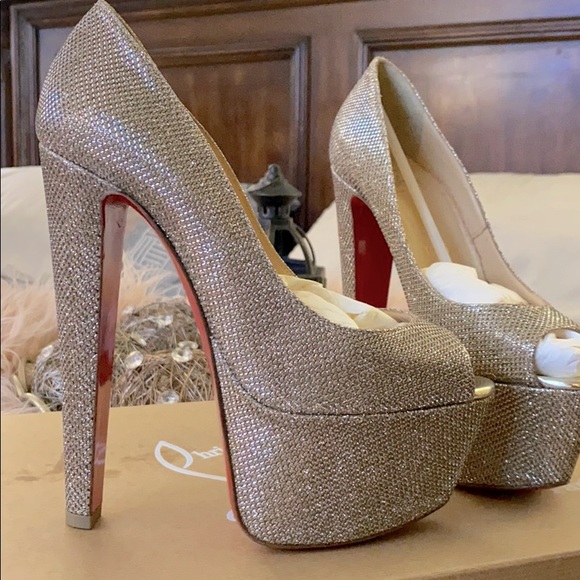 Christian Louboutin Shoes - Altareva 160 Glitter Luminor/Specchio Toe